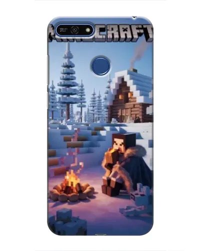 Чехол для Huawei Honor 7A Pro с картинкой «Зимний Minecraft» Чехол для Huawei Honor 7A Pro с картинкой «Зимний Minecraft»