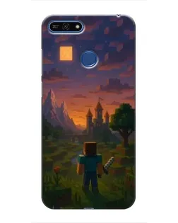 Чохол для Huawei Honor 7A Pro з картинкою «Стів біля вежі» Чохол для Huawei Honor 7A Pro з картинкою «Стів біля вежі»