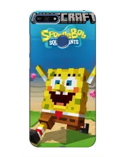 Чохол для Huawei Honor 7A Pro з картинкою «Губка Боб Minecraft» Чохол для Huawei Honor 7A Pro з картинкою «Губка Боб Minecraft»
