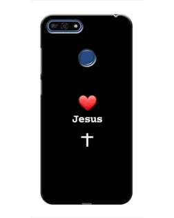 Чехол для Huawei Honor 7A Pro с картинкой «Сердце - Jesus» Чехол для Huawei Honor 7A Pro с картинкой «Сердце - Jesus»