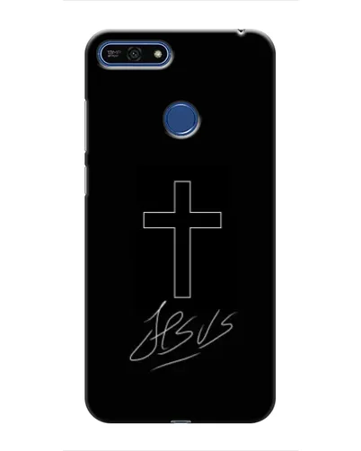 Чехол для Huawei Honor 7A Pro с картинкой «Графический крест Jesus» Чехол для Huawei Honor 7A Pro с картинкой «Графический крест Jesus»