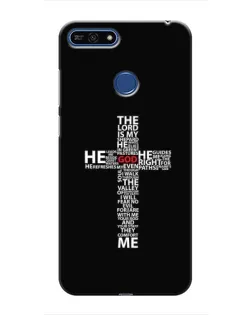 Чехол для Huawei Honor 7A Pro с картинкой «Текстовый крест» Чехол для Huawei Honor 7A Pro с картинкой «Текстовый крест»