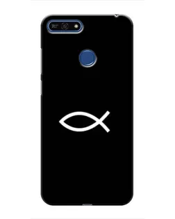 Чехол для Huawei Honor 7A Pro с картинкой «Символ рыбы Jesus» Чехол для Huawei Honor 7A Pro с картинкой «Символ рыбы Jesus»
