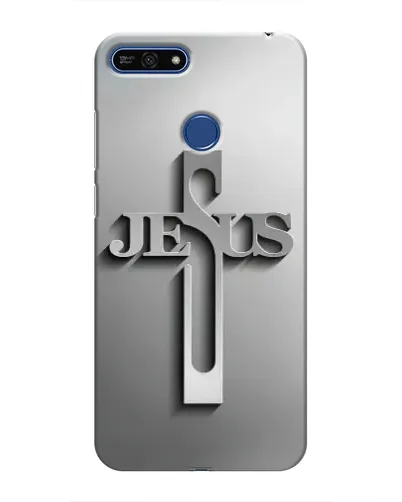 Чехол для Huawei Honor 7A Pro с картинкой «Металлический крест Jesus» Чехол для Huawei Honor 7A Pro с картинкой «Металлический крест Jesus»