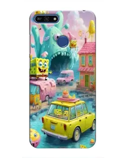 Чехол для Huawei Honor 7A Pro с картинкой «Монстр-трак приключения»