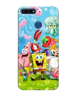 Чехол для Huawei Honor 7A Pro с картинкой «Губка Боб и друзья» Чехол для Huawei Honor 7A Pro с картинкой «Губка Боб и друзья»