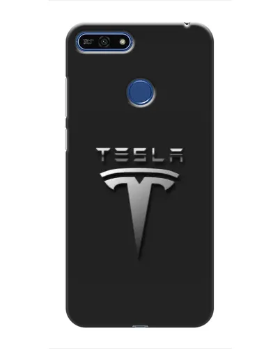 Чехол для Huawei Honor 7A Pro с картинкой «Стальной логотип Tesla» Чехол для Huawei Honor 7A Pro с картинкой «Стальной логотип Tesla»
