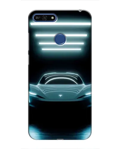 Чехол для Huawei Honor 7A Pro с картинкой «Tesla в неоне» Чехол для Huawei Honor 7A Pro с картинкой «Tesla в неоне»