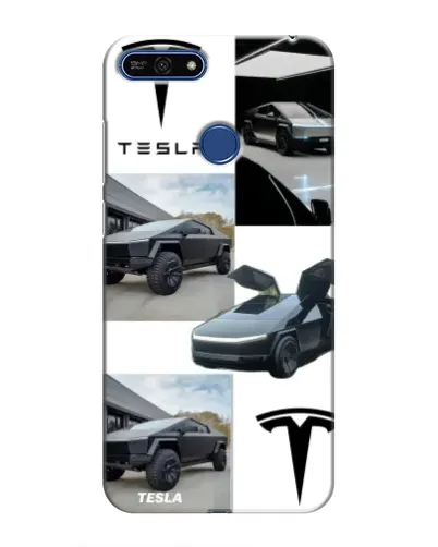 Чехол для Huawei Honor 7A Pro с картинкой «Коллаж Cybertruck Tesla» Чехол для Huawei Honor 7A Pro с картинкой «Коллаж Cybertruck Tesla»