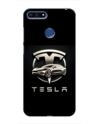 Чехол для Huawei Honor 7A Pro с картинкой «Tesla — серебристое авто» Чехол для Huawei Honor 7A Pro с картинкой «Tesla — серебристое авто»