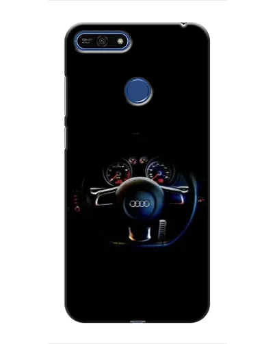 Чехол для Huawei Honor 7A Pro с картинкой «Салон Audi — руль»