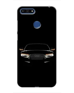 Чехол для Huawei Honor 7A Pro с картинкой «Audi — ночной контур» Чехол для Huawei Honor 7A Pro с картинкой «Audi — ночной контур»