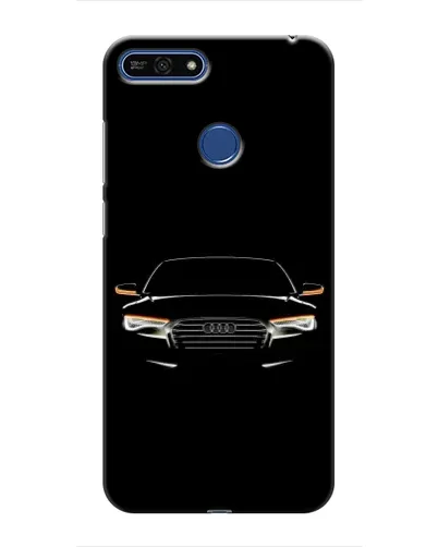 Чехол для Huawei Honor 7A Pro с картинкой «Audi — ночной контур»
