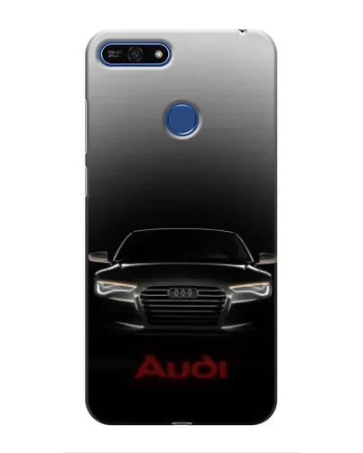 Чехол для Huawei Honor 7A Pro с картинкой «Audi — градиентный контур»