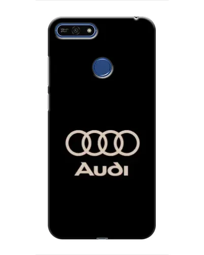 Чехол для Huawei Honor 7A Pro с картинкой «Audi — золотой логотип»