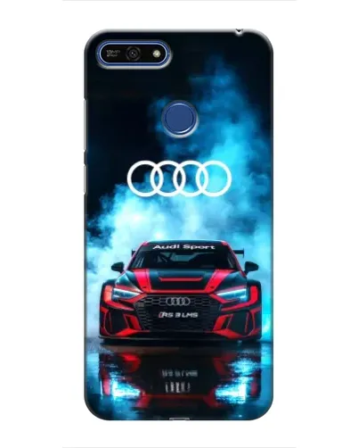 Чехол для Huawei Honor 7A Pro с картинкой «Audi Sport — неон»