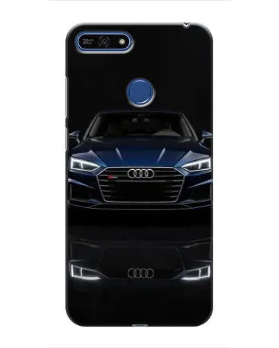 Чехол для Huawei Honor 7A Pro с картинкой «Audi — ночное отражение»
