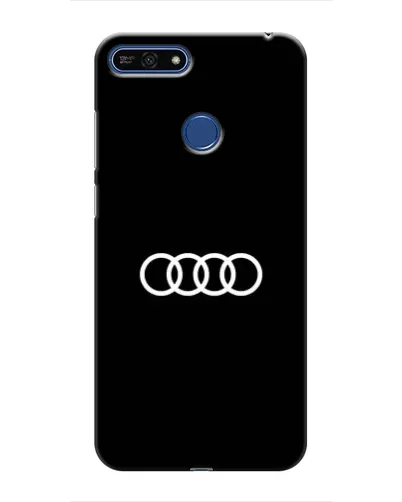 Чехол для Huawei Honor 7A Pro с картинкой «Audi White Logo»