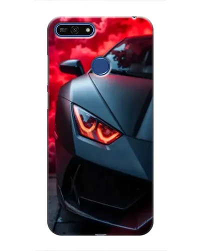 Чехол для Huawei Honor 7A Pro с картинкой «Lamborghini красное сияние»