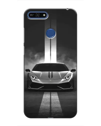 Чехол для Huawei Honor 7A Pro с картинкой «Lamborghini симметрия дорог»