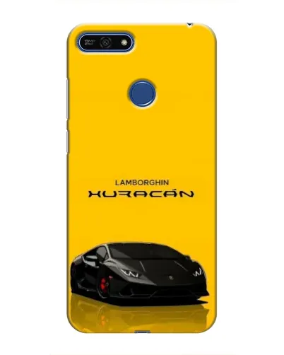 Чехол для Huawei Honor 7A Pro с картинкой «Lamborghini Huracan черный»