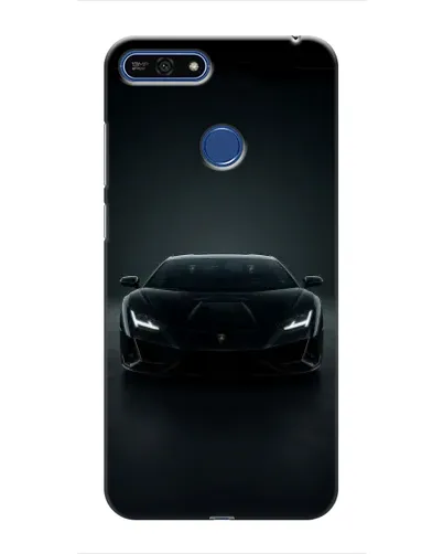 Чехол для Huawei Honor 7A Pro с картинкой «Черный Lamborghini Aventador»
