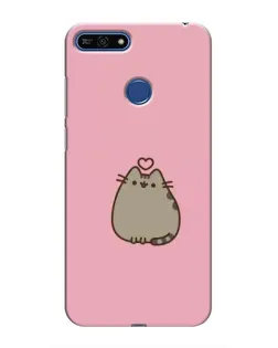 Чохол для Huawei Honor 7A Pro з картинкою «Pusheen серце» Чохол для Huawei Honor 7A Pro з картинкою «Pusheen серце»