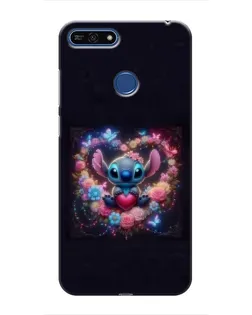 Чохол для Huawei Honor 7A Pro з картинкою «Stitch у квітах» Чохол для Huawei Honor 7A Pro з картинкою «Stitch у квітах»
