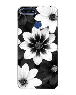 Чохол для Huawei Honor 7A Pro з картинкою «Монохромні айстри» Чохол для Huawei Honor 7A Pro з картинкою «Монохромні айстри»