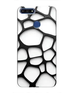 Чехол для Huawei Honor 7A Pro с картинкой «Белая объемная сетка» Чехол для Huawei Honor 7A Pro с картинкой «Белая объемная сетка»