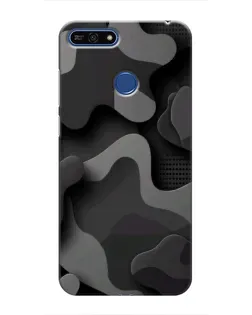 Чехол для Huawei Honor 7A Pro с картинкой «Темный абстрактный камуфляж» Чехол для Huawei Honor 7A Pro с картинкой «Темный абстрактный камуфляж»
