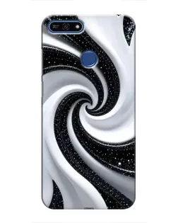 Чехол для Huawei Honor 7A Pro с картинкой «Черно-белая спираль» Чехол для Huawei Honor 7A Pro с картинкой «Черно-белая спираль»