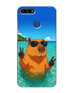 Чохол для Huawei Honor 7A Pro з картинкою «Морська капібара»
