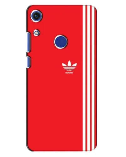Чехол для Huawei Honor 8A с картинкой «Красный минимализм Adidas»