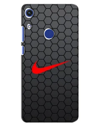 Чехол для Huawei Honor 8A с картинкой «Nike — карбоновая сетка»