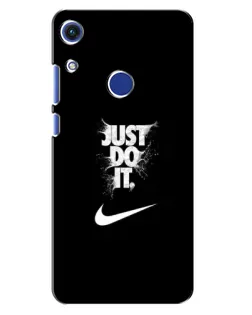Чехол для Huawei Honor 8A с картинкой «Текстовый принт Nike»