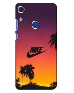 Чехол для Huawei Honor 8A с картинкой «Nike на закате солнца»