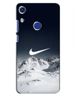 Чехол для Huawei Honor 8A с картинкой «Nike — зимние горы»