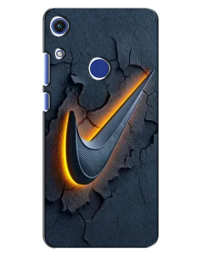 Чехол для Huawei Honor 8A с картинкой «Объемный логотип Найк»