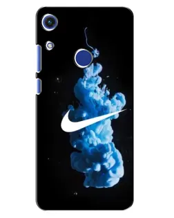 Чехол для Huawei Honor 8A с картинкой «Nike и синий дым»