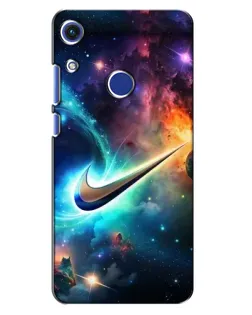 Чехол для Huawei Honor 8A с картинкой «Космический Nike Swoosh»