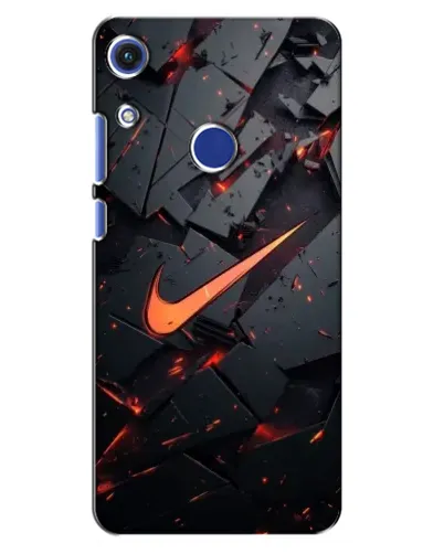 Чехол для Huawei Honor 8A с картинкой «Nike — эффект разломов»