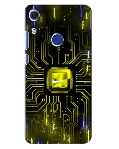 Чехол для Huawei Honor 8A с картинкой «Nike — золотая искра»