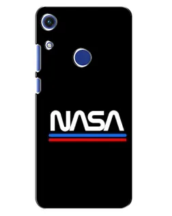 Чехол для Huawei Honor 8A с картинкой «NASA — классика Red Blue»