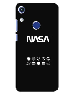 Чехол для Huawei Honor 8A с картинкой «NASA — технический принт»