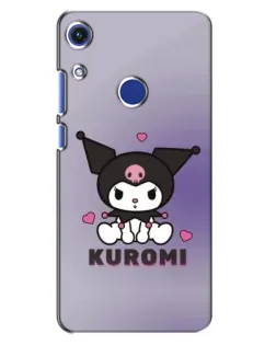 Чехол для Huawei Honor 8A с картинкой «Kuromi — фиолетовый арт»