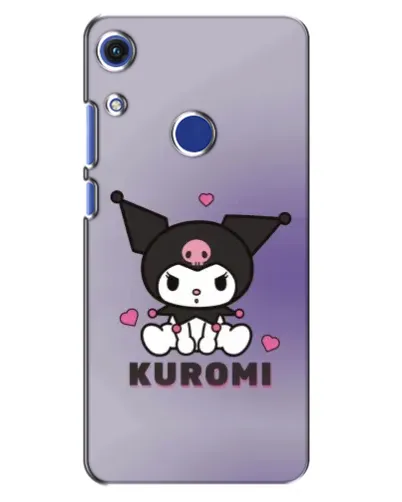 Чехол для Huawei Honor 8A с картинкой «Kuromi — фиолетовый арт»