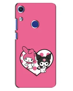 Чехол для Huawei Honor 8A с картинкой «Kuromi и My Melody»