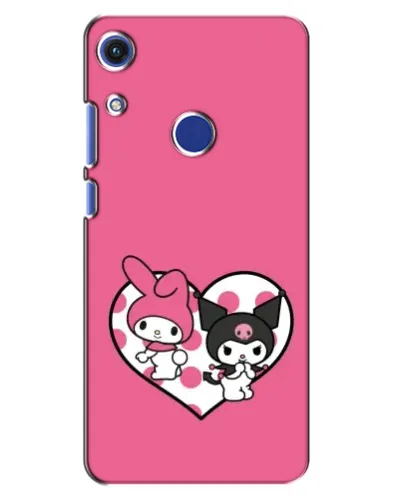 Чехол для Huawei Honor 8A с картинкой «Kuromi и My Melody»