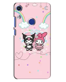 Чехол для Huawei Honor 8A с картинкой «My Melody и Kuromi»